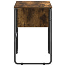 Skrivebord med opbevaring Røget eg 100 x 50 x 75 cm