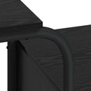 Skrivebord med opbevaring Sort eg 145 x 50 x 75 cm