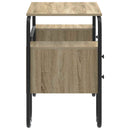 Skrivebord med opbevaring Sonoma-eg 145 x 50 x 75 cm