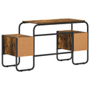 Skrivebord med opbevaring Røget eg 145 x 50 x 75 cm