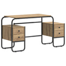 Skrivebord med opbevaring Artisan-eg 145 x 50 x 75 cm