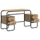Skrivebord med opbevaring Artisan-eg 145 x 50 x 75 cm