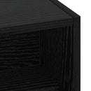 Skrivebord med opbevaring Sort eg 60 x 50 x 91 cm