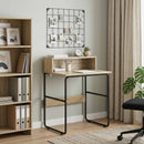 Skrivebord med opbevaring Sonoma-eg 60 x 50 x 91 cm