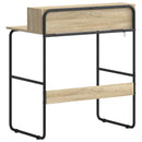 Skrivebord med opbevaring Sonoma-eg 80 x 50 x 91 cm