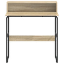 Skrivebord med opbevaring Sonoma-eg 80 x 50 x 91 cm