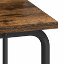 Skrivebord med opbevaring Røget eg 80 x 50 x 91 cm