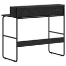 Skrivebord med opbevaring Sort eg 100 x 50 x 91 cm
