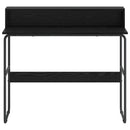 Skrivebord med opbevaring Sort eg 100 x 50 x 91 cm