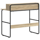Skrivebord med opbevaring Sonoma-eg 100 x 50 x 91 cm