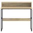 Skrivebord med opbevaring Sonoma-eg 100 x 50 x 91 cm