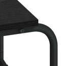 Skrivebord med opbevaring Sort eg 113,5 x 52 x 75,5 cm