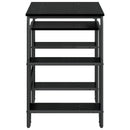 Skrivebord med opbevaring Sort eg 113,5 x 52 x 75,5 cm