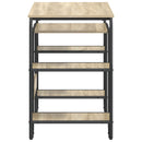 Skrivebord med opbevaring Sonoma-eg 113,5 x 52 x 75,5 cm