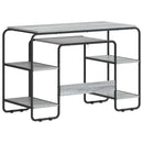 Skrivebord med opbevaring Grå Sonoma 113,5 x 52 x 75,5 cm