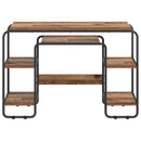 Skrivebord med opbevaring Egetræ 113,5 x 52 x 75,5 cm