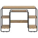 Skrivebord med opbevaring Artisan-eg 113,5 x 52 x 75,5 cm
