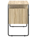 Skrivebord med opbevaring Sonoma-eg 120 x 50,5 x 75,5 cm