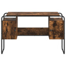 Skrivebord med opbevaring Røget eg 120 x 50,5 x 75,5 cm