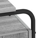 Skrivebord med opbevaring Grå Sonoma 120 x 50,5 x 75,5 cm