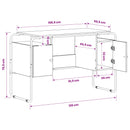 Skrivebord med opbevaring Artisan-eg 120 x 50,5 x 75,5 cm