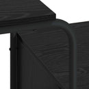 Skrivebord med opbevaring Sort eg 131,5 x 50 x 75,5 cm