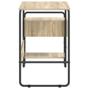 Skrivebord med opbevaring Sonoma-eg 131,5 x 50 x 75,5 cm