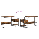 Skrivebord med opbevaring Røget eg 131,5 x 50 x 75,5 cm