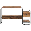 Skrivebord med opbevaring Egetræ 131,5 x 50 x 75,5 cm