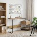 Skrivebord med opbevaring Artisan-eg 131,5 x 50 x 75,5 cm