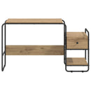 Skrivebord med opbevaring Artisan-eg 131,5 x 50 x 75,5 cm