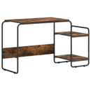 Skrivebord med opbevaring Røget eg 131,5 x 50 x 75,5 cm