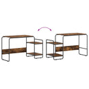 Skrivebord med opbevaring Røget eg 131,5 x 50 x 75,5 cm