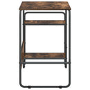 Skrivebord med opbevaring Røget eg 131,5 x 50 x 75,5 cm