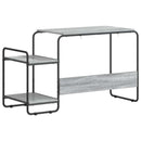 Skrivebord med opbevaring Grå Sonoma 131,5 x 50 x 75,5 cm