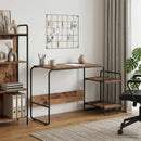 Skrivebord med opbevaring Egetræ 131,5 x 50 x 75,5 cm