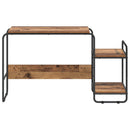 Skrivebord med opbevaring Egetræ 131,5 x 50 x 75,5 cm
