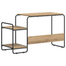 Skrivebord med opbevaring Artisan-eg 131,5 x 50 x 75,5 cm