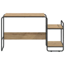 Skrivebord med opbevaring Artisan-eg 131,5 x 50 x 75,5 cm
