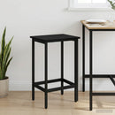 Barbænk Sort eg 40 x 32 x 64 cm Konstrueret træ