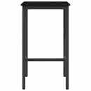 Barbord 52 x 52 x 110 cm Konstrueret træ Sort eg Rektangulær