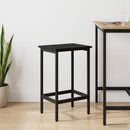 Barbænk Sort eg 40 x 32 x 74 cm Konstrueret træ