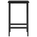 Barbænk 2 stk. Sort eg 40 x 32 x 74 cm Konstrueret træ