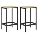 Barbænk 2 stk. Sonoma-eg 40 x 32 x 74 cm Konstrueret træ