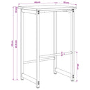 Barbænk 2 stk. Sonoma-eg 40 x 32 x 64 cm Konstrueret træ