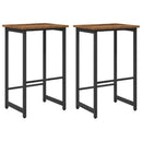 Barbænk 2 stk. Gammelt træ 40 x 32 x 64 cm Konstrueret træ