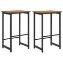 Barbænk 2 stk. Artisan-eg 40 x 32 x 64 cm Konstrueret træ