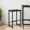 Barbænk Sort eg 40 x 32 x 74 cm Konstrueret træ
