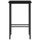 Barbænk 2 stk. Sort eg 40 x 32 x 74 cm Konstrueret træ