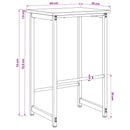 Barbænk Gammelt træ 40 x 32 x 74 cm Konstrueret træ